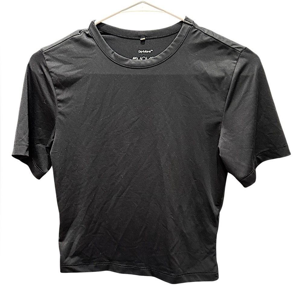 H&M dry move athletic dri fit Black Crop Top SMALL